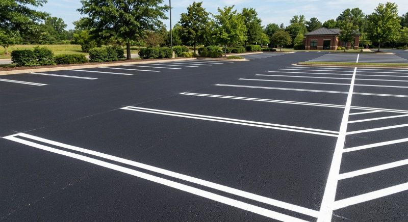 Asphalt Painting in Savannah, GA