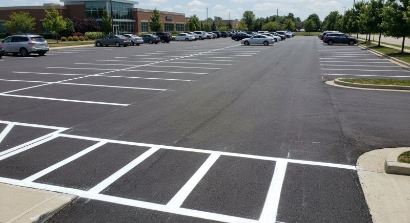 Concrete Parking Lot Striping in Los Angeles, CA
