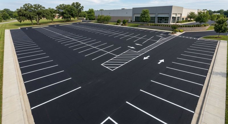 Parking Area Striping in Katy, TX